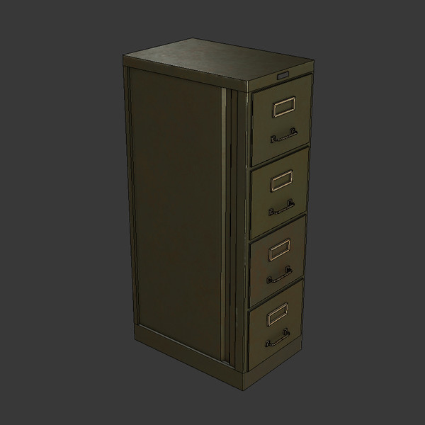 3d old filing cabinet model - File Cabinet by Luchador