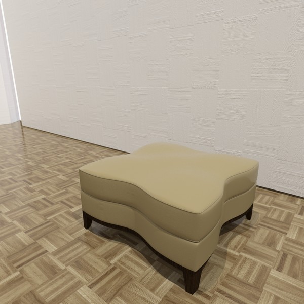 corsica ottoman 3d model - Corsica ottoman by TheToastMaster