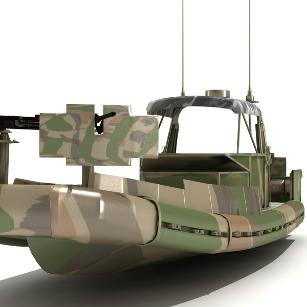 3d model small riverine craft patrol boat - Riverine Water Craft Patrol Boat by virtualciti