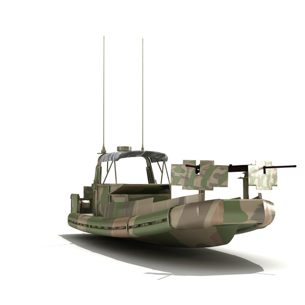 3d model small riverine craft patrol boat - Riverine Water Craft Patrol Boat by virtualciti