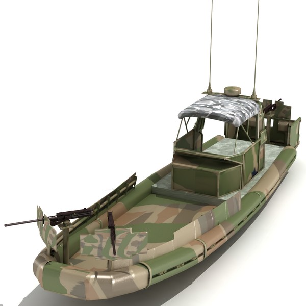 3d model small riverine craft patrol boat - Riverine Water Craft Patrol Boat by virtualciti