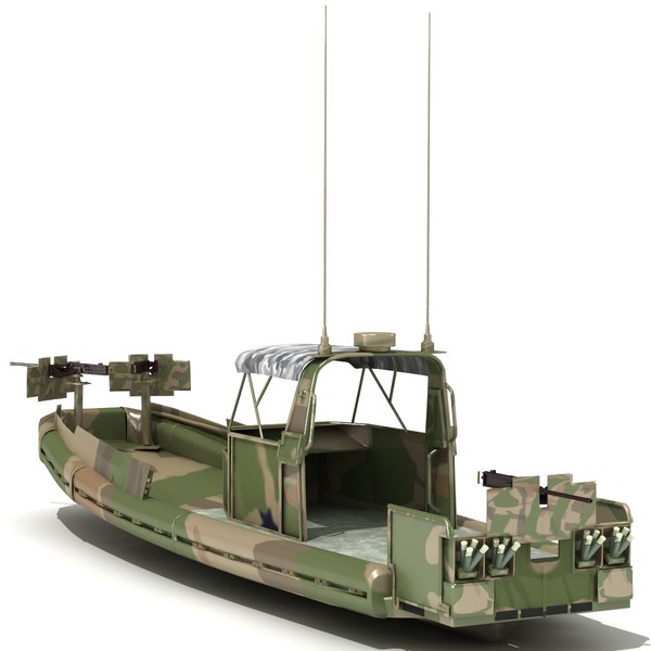 3d model small riverine craft patrol boat - Riverine Water Craft Patrol Boat by virtualciti