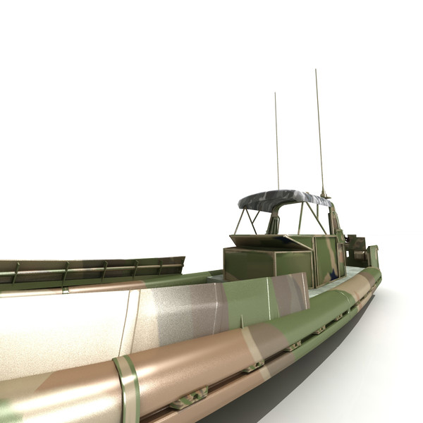 3d model small riverine craft patrol boat - Riverine Water Craft Patrol Boat by virtualciti