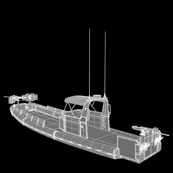 3d model small riverine craft patrol boat - Riverine Water Craft Patrol Boat by virtualciti