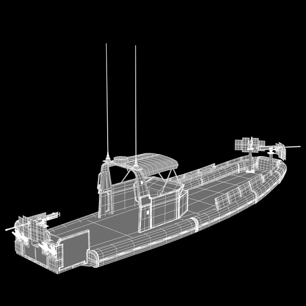 3d model small riverine craft patrol boat - Riverine Water Craft Patrol Boat by virtualciti