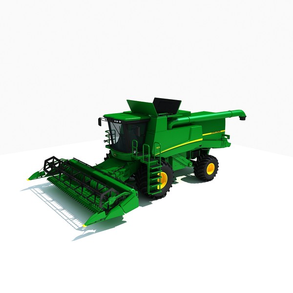 john deere combine 3d model - John Deere Combine by Gandoza