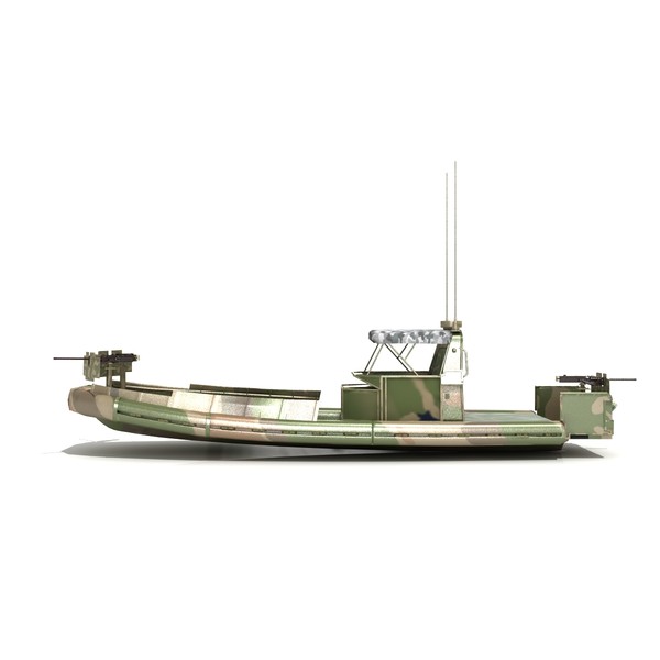 3d model small riverine craft patrol boat - Riverine Water Craft Patrol Boat by virtualciti