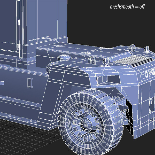 toyota 4fd forklift small 3d 3ds - Forklift 4FD & Small Container by QLEE