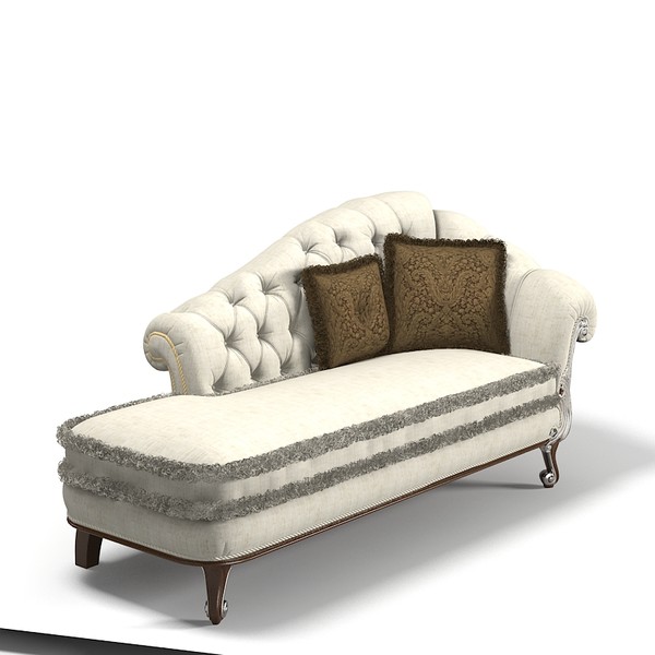 ceppi 2554 chaise 3d model - Ceppi 2554 chaise lounge with pillows by shop3ds