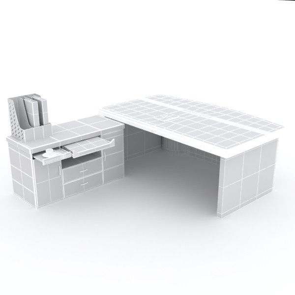 executive desk 02 3ds - Executive Desk 02 by sabah_au