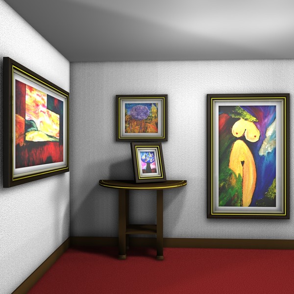 set picture frames art c4d free - set of picture or art frames by RuiBonacho