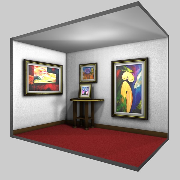 set picture frames art c4d free - set of picture or art frames by RuiBonacho