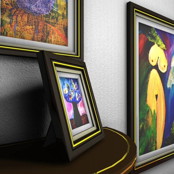 set picture frames art c4d free - set of picture or art frames by RuiBonacho