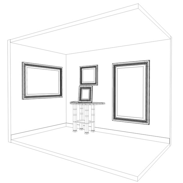 set picture frames art c4d free - set of picture or art frames by RuiBonacho