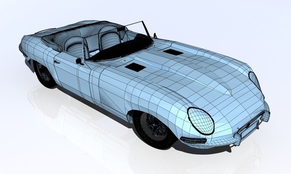 e type 1961 3d max - Jaguar E type 1961 by gkruhonja