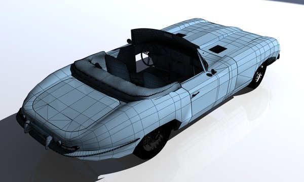 e type 1961 3d max - Jaguar E type 1961 by gkruhonja