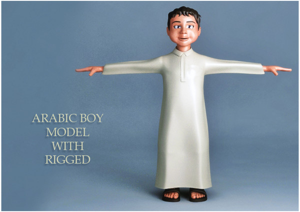 3d arabic boy - Arabic Boy by saffan