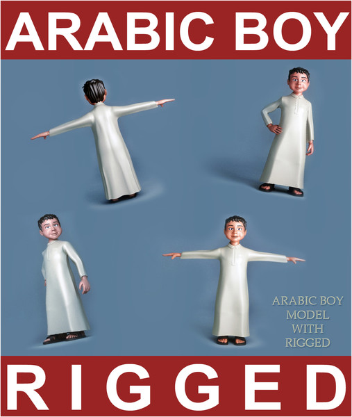 3d arabic boy - Arabic Boy by saffan