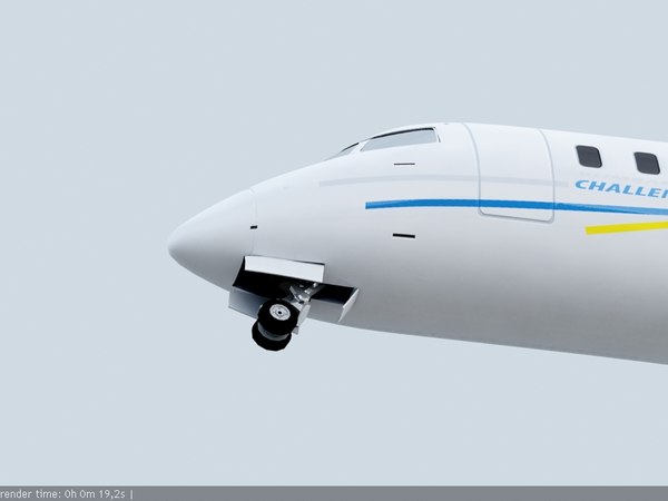 bombardier challenger 850 3d 3ds - Bombardier Challenger 850 by Galva858