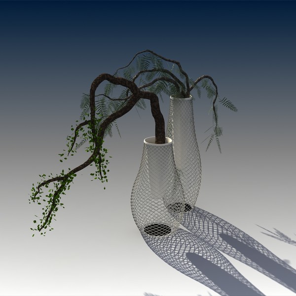 maya modern vases trees - Heaven Vases by solarseas