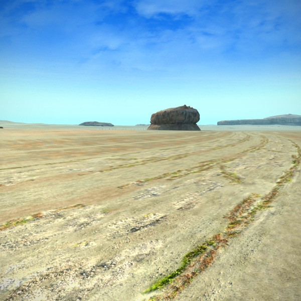scene desert mountains landscape max - Desert Terrain by 3D_Multimedia
