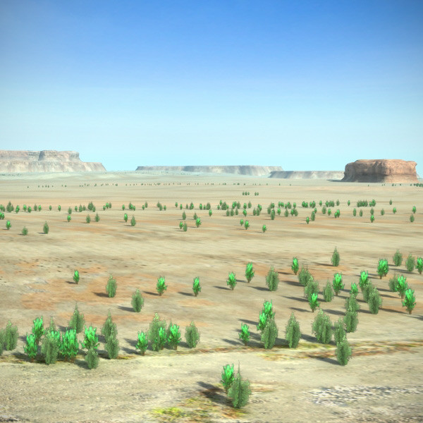 scene desert mountains landscape max - Desert Terrain by 3D_Multimedia