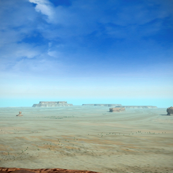 scene desert mountains landscape max - Desert Terrain by 3D_Multimedia