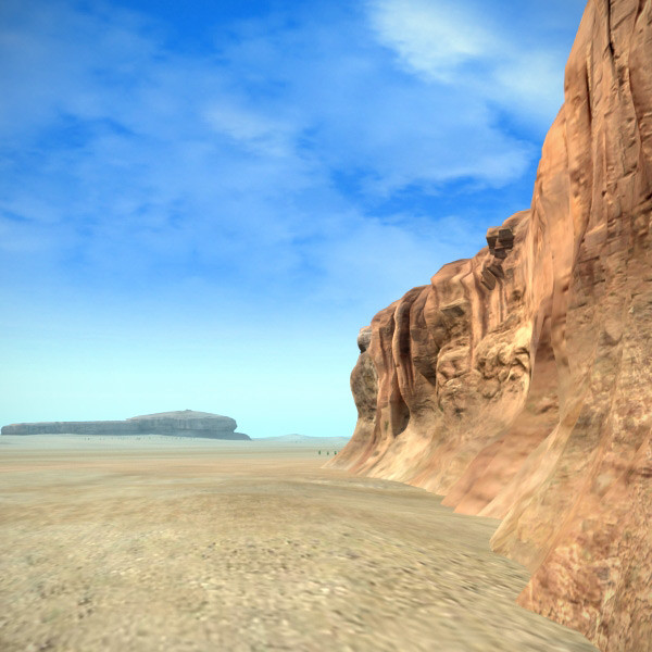 scene desert mountains landscape max - Desert Terrain by 3D_Multimedia