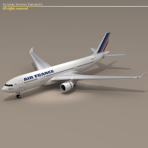 obj airbus air - airbus A330-200 Air France by tartino