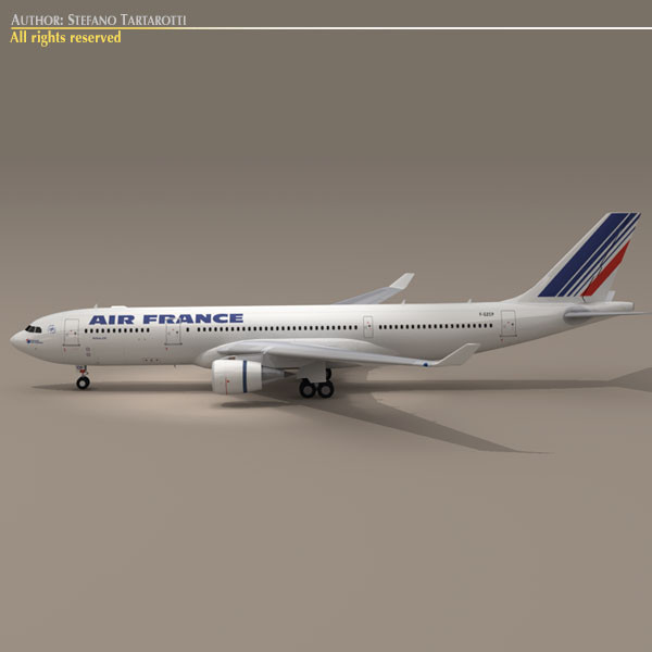 obj airbus air - airbus A330-200 Air France by tartino