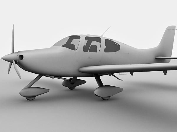 cirrus sr22 3d model - Cirrus SR22 3d model by Eric.Levi