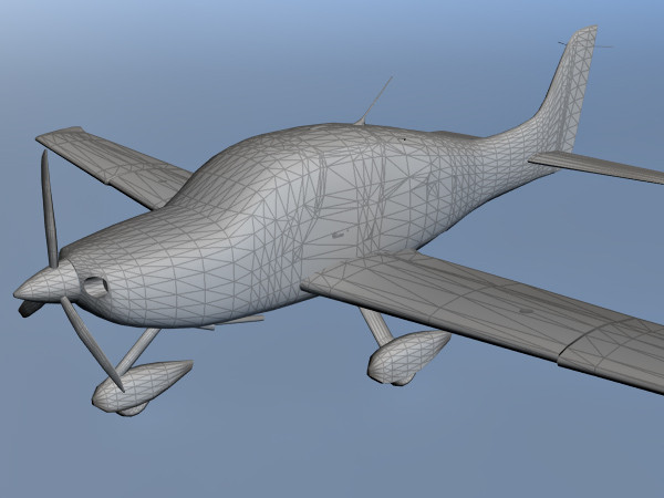 cirrus sr22 3d model - Cirrus SR22 3d model by Eric.Levi