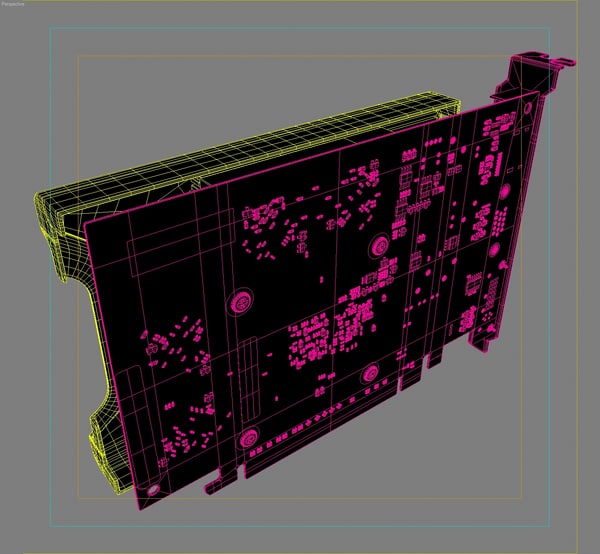 videocard gigabyte gv-n220oc mf 3d model - VideoCard.Gigabyte.GV-N220OC.MF... by 3DLocker