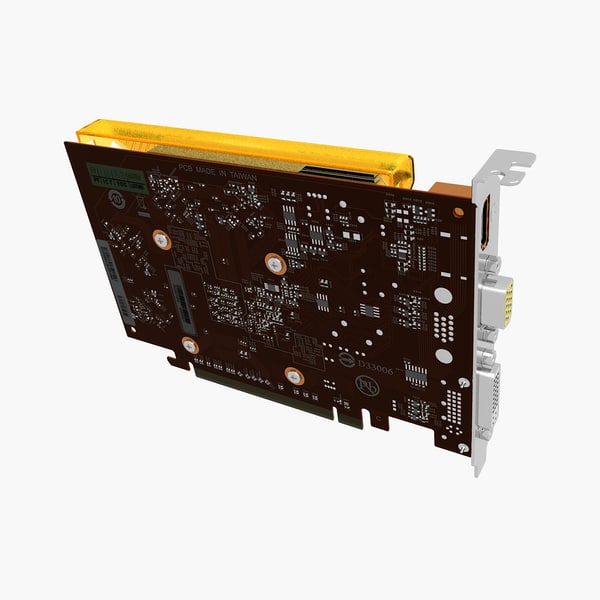 videocard gigabyte gv-n220oc mf 3d model - VideoCard.Gigabyte.GV-N220OC.MF... by 3DLocker