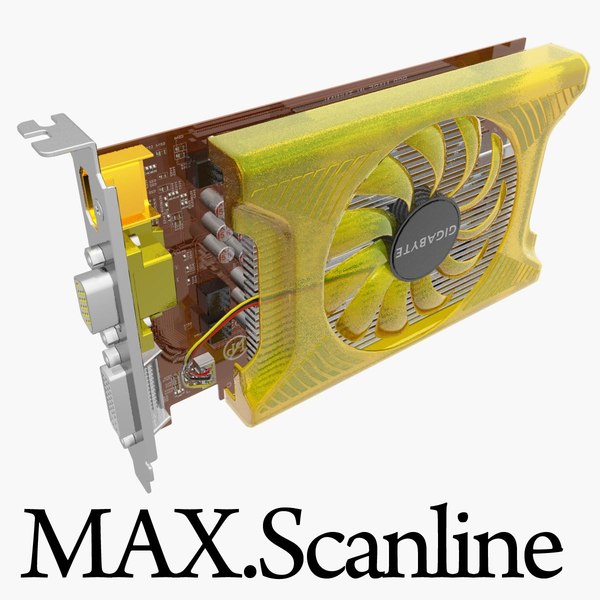 videocard gigabyte gv-n220oc mf 3d model - VideoCard.Gigabyte.GV-N220OC.MF... by 3DLocker