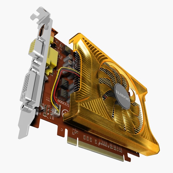 videocard gigabyte gv-n220oc mf 3d model - VideoCard.Gigabyte.GV-N220OC.MF... by 3DLocker