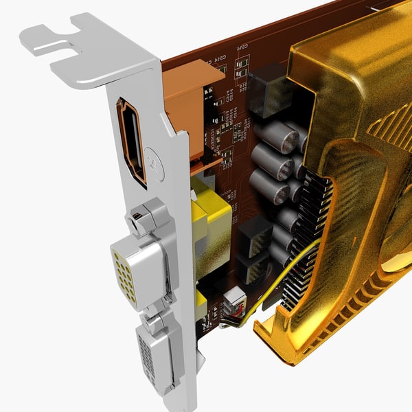 videocard gigabyte gv-n220oc mf 3d model - VideoCard.Gigabyte.GV-N220OC.MF... by 3DLocker