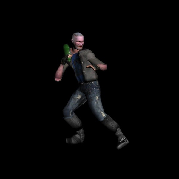 3d rigged biker model - Biker 2 by Wrightsmedia