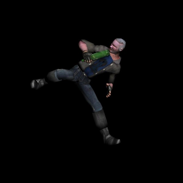 3d rigged biker model - Biker 2 by Wrightsmedia