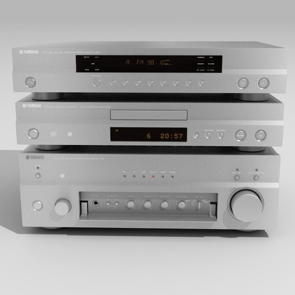 3ds max amplifier - Yamaha Stereo Titan by Matrosov