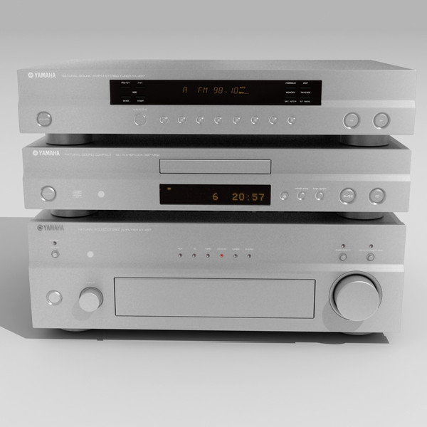 3ds max amplifier - Yamaha Stereo Titan by Matrosov