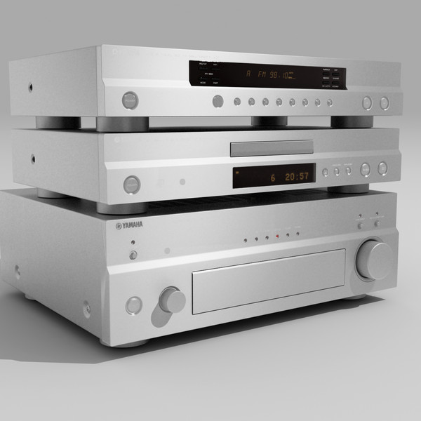 3ds max amplifier - Yamaha Stereo Titan by Matrosov