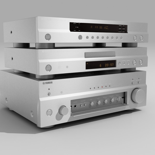 3ds max amplifier - Yamaha Stereo Titan by Matrosov