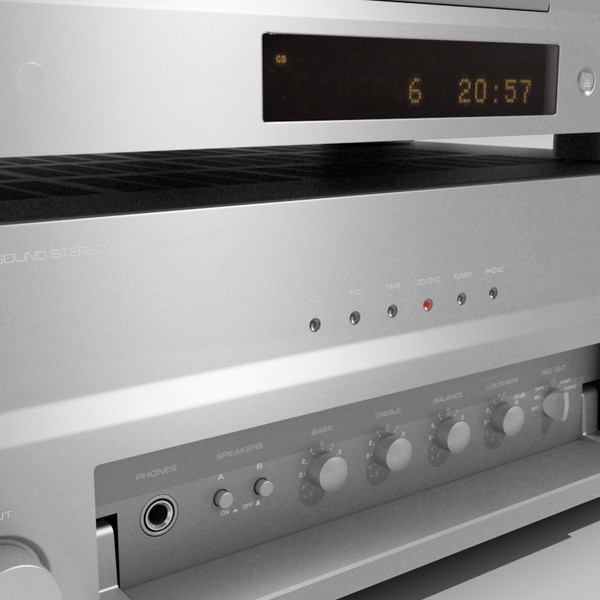 3ds max amplifier - Yamaha Stereo Titan by Matrosov