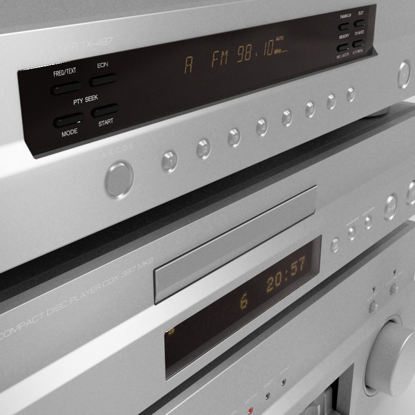 3ds max amplifier - Yamaha Stereo Titan by Matrosov
