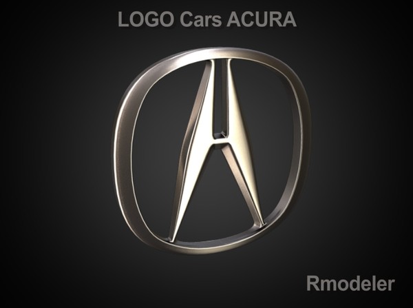 acura vehicle obj - ACURA 3D CAR LOGO by Serega Rozhnov