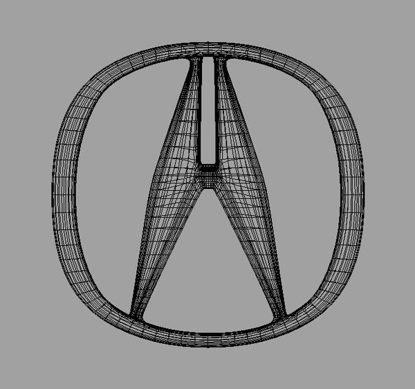 acura vehicle obj - ACURA 3D CAR LOGO by Serega Rozhnov