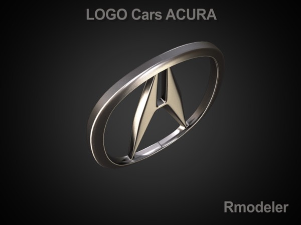 acura vehicle obj - ACURA 3D CAR LOGO by Serega Rozhnov
