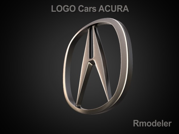 acura vehicle obj - ACURA 3D CAR LOGO by Serega Rozhnov