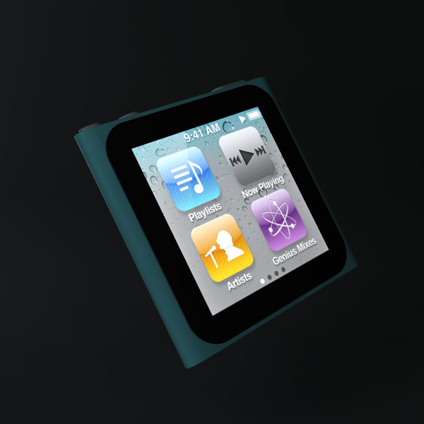 3ds max ipod nano - iPod Nano 6G by nessman21